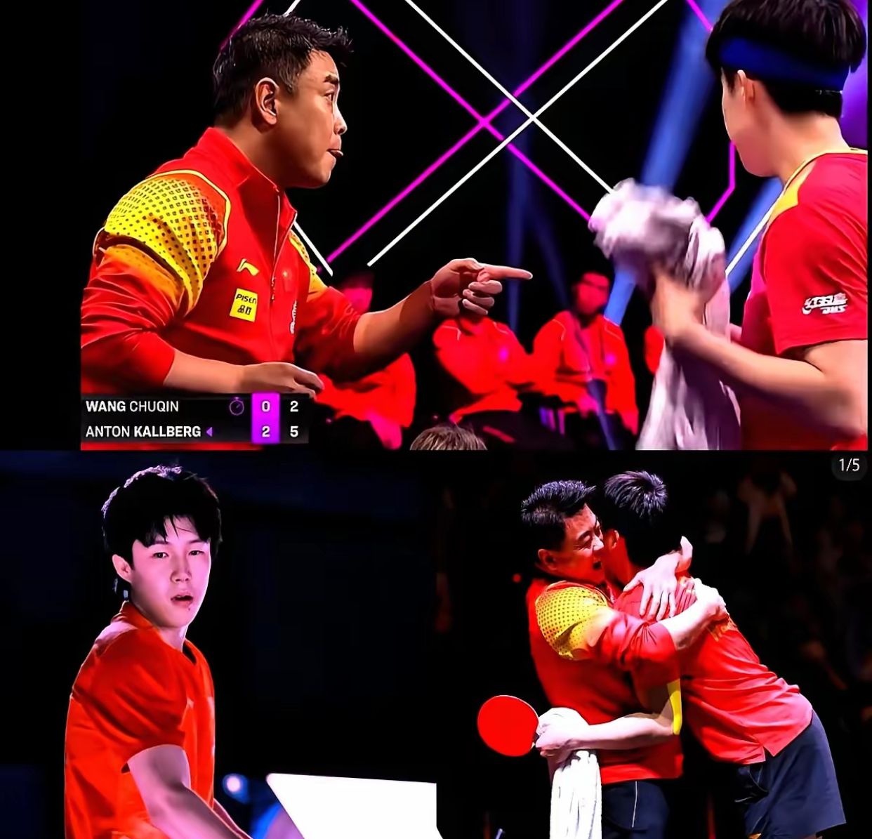 英国乒乓球队横扫波兰乒乓球队，王皓惊艳世界